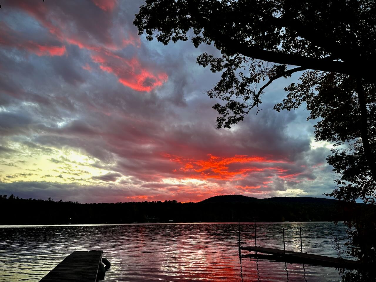 Sunset over Lake Buel