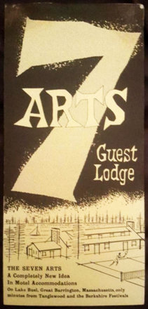 Cover of the 1960 7 Arts Guest Lodge brochure